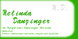 melinda danzinger business card